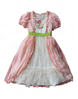 Mini Boden Girls Embroidered Rose Puff Sleeve Tulle Dress