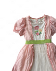Mini Boden Girls Embroidered Rose Puff Sleeve Tulle Dress
