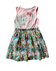 Mini Boden Girls Jungle Safari Elephant Cotton Dress