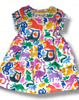 Mini Boden Girls Animal Print Jersey Dress - Colorful Jungle