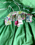 Mini Boden Girls Pond Scene Pinafore Dress - Iguana Green