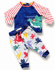 Mini Boden Boys Play Set Appliqué Fun Dragon Top And Bottoms Set