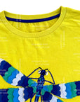 Mini Boden Boys Dragonfly Dazzle Applique T-Shirt - Lemon Yellow
