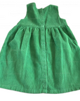 Pre-Loved Frugi Green Needlecord Lily Dress Fjord Duck Goose Girls