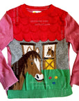 Pre-Loved Mini Boden Intarsia Horse Sweatshirt