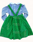 NWT Mini Boden Meadow Lamb & Flowers Breeze Pinnie Set Sheep