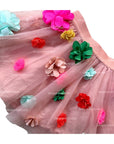 NWOT Mini Boden Kids' Floral Embellished Tulle Skirt