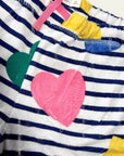 Sample Mini Boden Towelling Shorts - Colorful Hearts