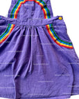 Pre-Loved Mini Boden Kids’ Corduroy Pinafore Rainbow Dress