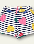 Sample Mini Boden Towelling Shorts - Colorful Hearts