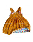Pre-Loved Mini Boden Novelty Cord Pinnie Butterscotch Brown Hedgehog