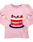 Mini Boden Strawberry Cake Shirt Top
