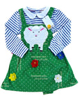 NWT Mini Boden Meadow Lamb & Flowers Breeze Pinnie Set Sheep