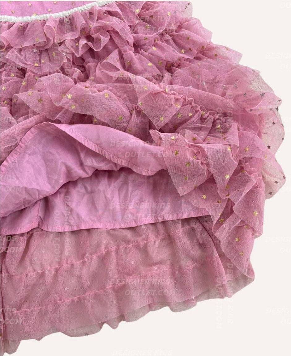 Pre-Loved Mini Boden Twinkle Star Pink Tulle Tiered Fluffy Party Dress Designer Kids Outlet Pre-Loved Mini Boden Twinkle Star Pink Tulle Tiered Fluffy Party Dress Designer Kids Outlet