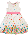 NWT Frugi Girls Saffy Woven Skater Dress