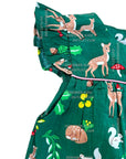 NWT Mini Boden Green Woodland Critters Romper Size 9-12 Months