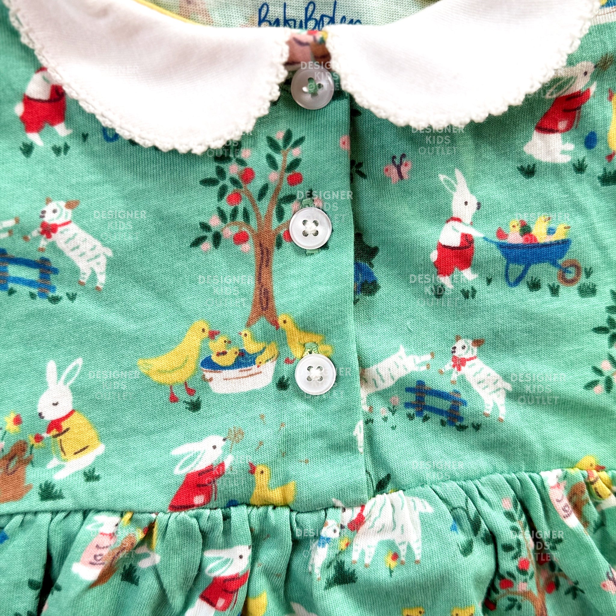 Mini Boden Baby Girls Long Sleeve Jersey Collared Dress Green Fountain –  Designer Kids Outlet