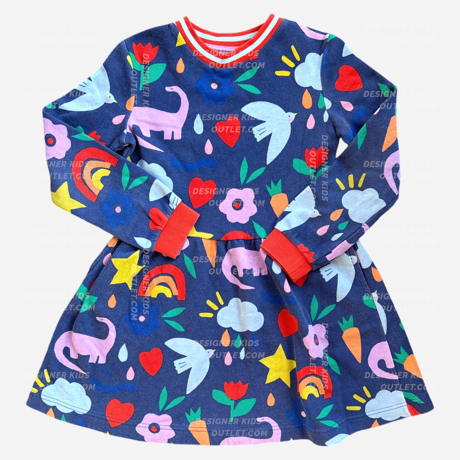 Mini Boden Girls Dinosaur Safari Adventure Dress