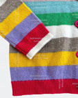 NWOT Mini Boden Girls Rainbow Stripe Cardigan