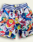 Pre-Loved Mini Boden Printed Sweatshorts - Multicolor Animal Print Boys Shorts