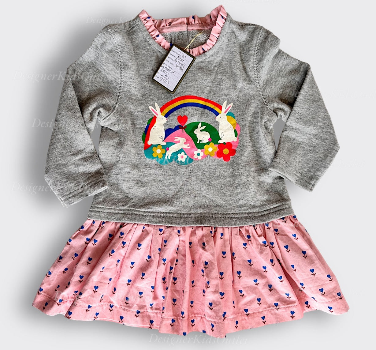De-Labeled/Sample Mini Baby Boden Bunny Rainbow Sweatshirt Mixie Dress – Designer Kids Outlet De-Labeled/Sample Mini Baby Boden Bunny Rainbow Sweatshirt Mixie Dress – Designer Kids Outlet