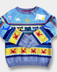 NWT Mini Boden Boys Seaside Fair Isle Sweater Whales Fair Isle
