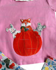 NWOT Baby Mini Boden Baby Girls' Fox Appliqué Top and Floral Leggings Set