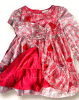 Mini Boden Tulle Dress Jam Red Flowerbed Hearts Valentine Red Dress
