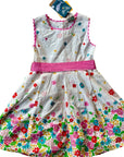 NWT Frugi Girls Saffy Woven Skater Dress