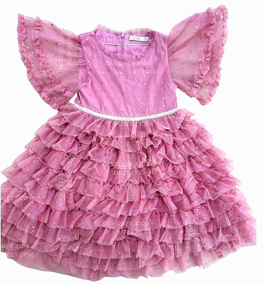 Pre-Loved Mini Boden Twinkle Star Pink Tulle Tiered Fluffy Party Dress Designer Kids Outlet Pre-Loved Mini Boden Twinkle Star Pink Tulle Tiered Fluffy Party Dress Designer Kids Outlet