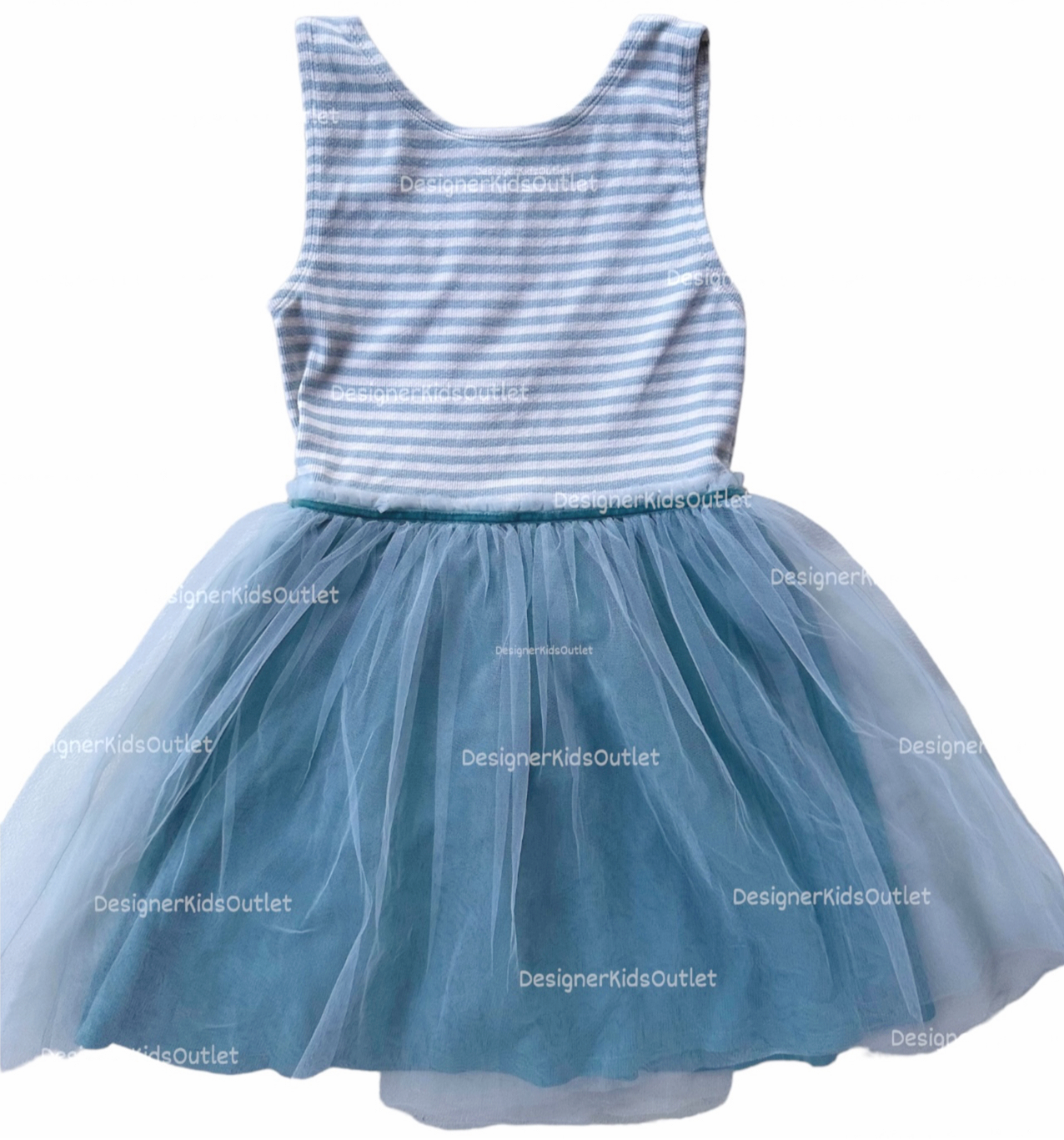 Pre-Loved Mini Boden Girls Striped Jersey Tulle Dress – Designer Kids Outlet