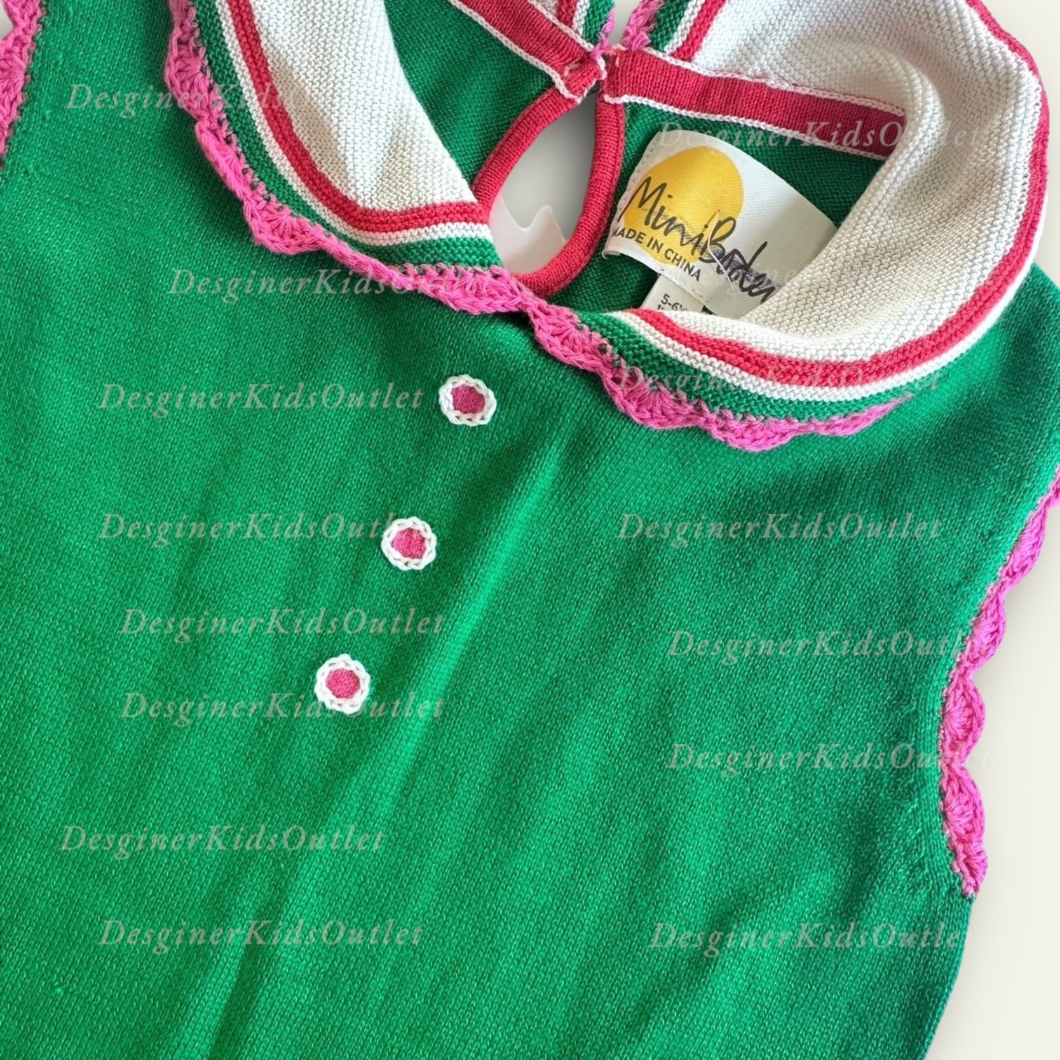mini boden knitted dress Mini Boden Boden Crochet Collar Knitted Green Girl Dress – Designer Kids  Outlet