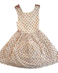 Mini Boden Girls Vintage Rosebud Cross-Back Pinafore Dress