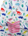 Mini Boden Baby Girls Printed Dino Jersey Dress And Knickers Set