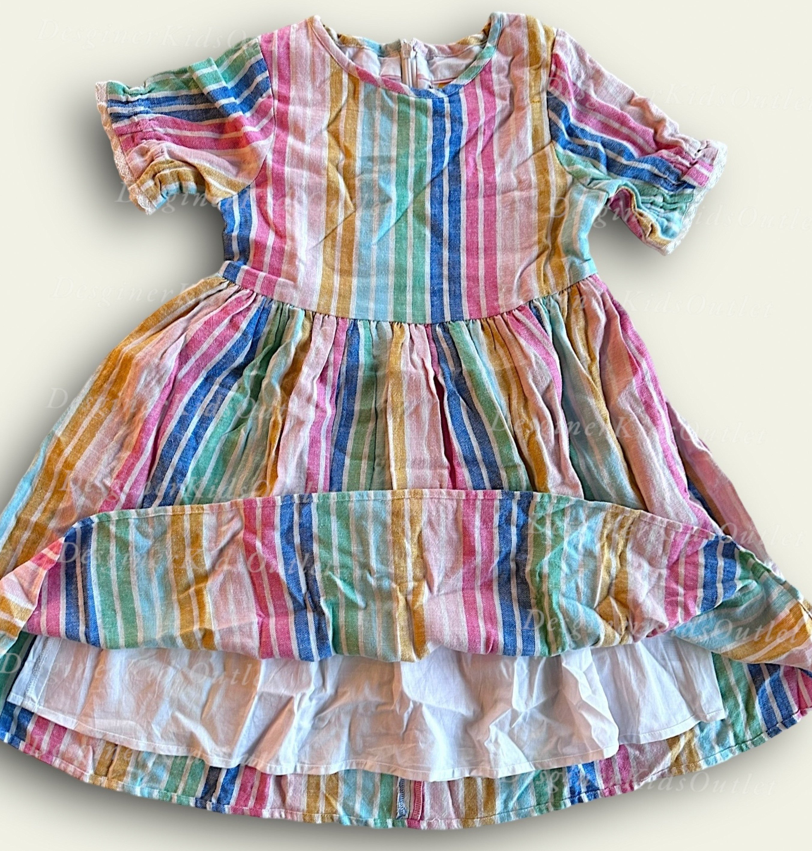 Sample Mini Boden Stripe Woven Lined Dress Girls Multi Color – Designer  Kids Outlet
