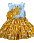 Pre-Loved Mini Boden Novelty Giraffe Appliqué Dress Mini Boden Novelty Giraffe