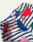 Sample Mini Boden Towelling Shorts - Colorful Hearts
