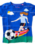 Mini Boden Soccer Girls Appliqué T-Shirt Football Sports