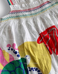 Pre-Loved Mini Boden Girls Smocked Sun Dress Ivory Sealife