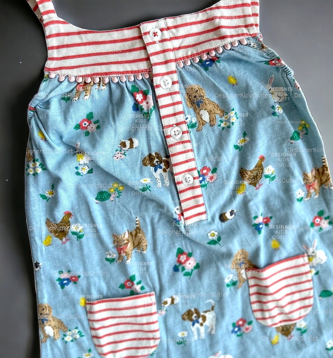Baby Girl Romper Floral | Jersey Hotchpotch Romper Pets