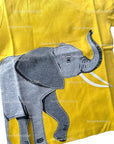 Mini Boden Boys Mustard Yellow Color Shirt with Gray Appliqué Elephant
