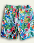 Mini Boden Boys Safari Animal Print Shorts - Green Jungle & Multicolored