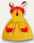 Pre-Loved Novelty HTF Frugi Girls Novelty Lion Cord Pinafore Dress