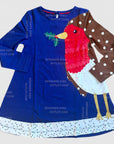 Mini Boden Girls Robin Bird Dress - New Without Tags
