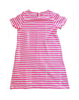 Pre-Loved Mini Boden Pink Stripe Applique Girls Turtle Dress
