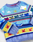 NWT Mini Boden Boys Seaside Fair Isle Sweater Whales Fair Isle