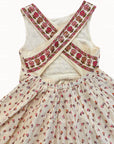 Mini Boden Girls Vintage Rosebud Cross-Back Pinafore Dress