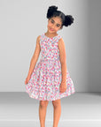 Mini Boden Girls Summer Bloom Sleeveless Floral Dress