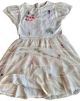 Pre-Loved Mini Boden Girls Appliqué Flowers Tulle Dress