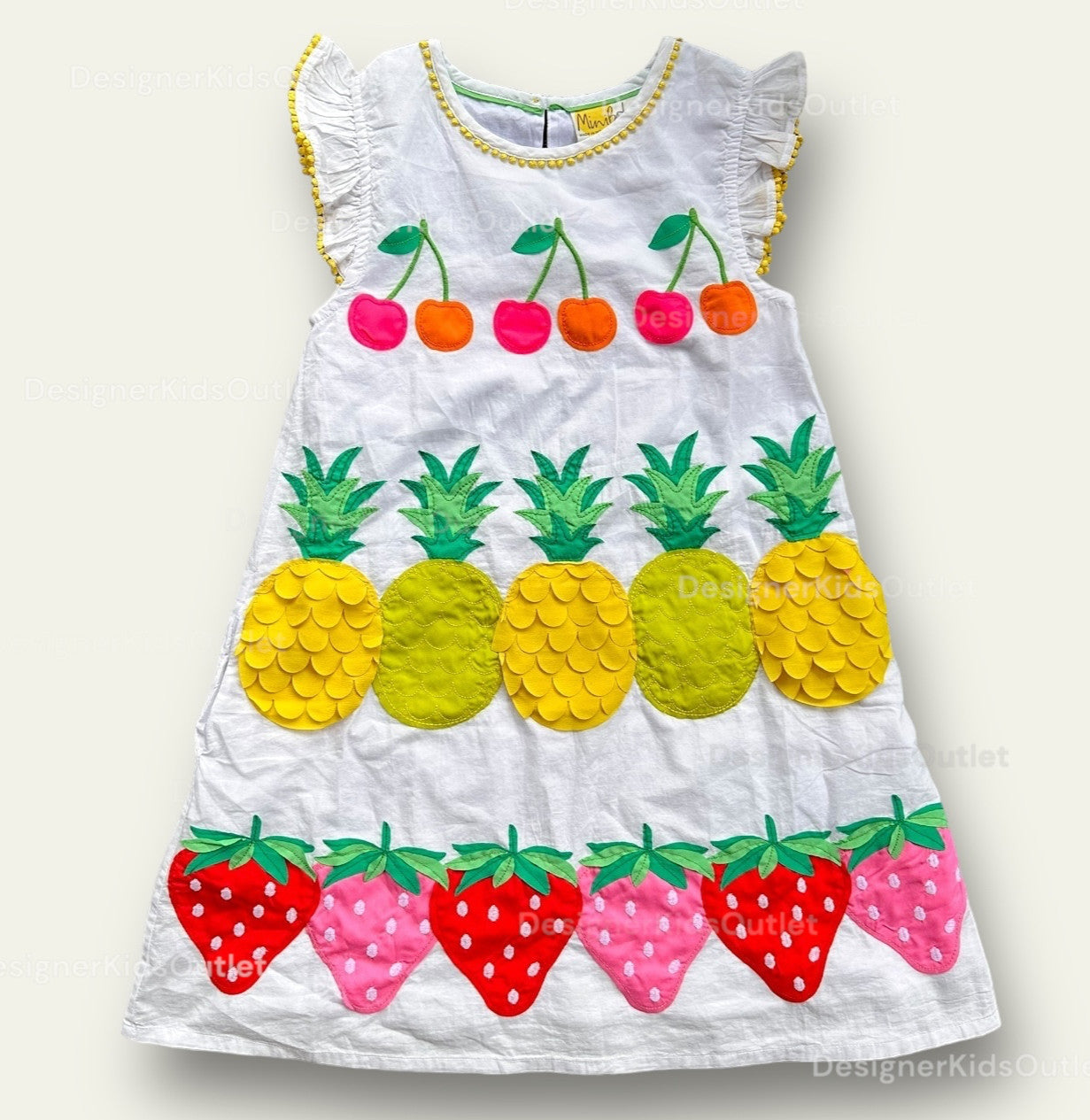 mini boden white dress Pre-Loved Mini Boden Big Appliqué Woven Dress White Fruit – Designer Kids  Outlet